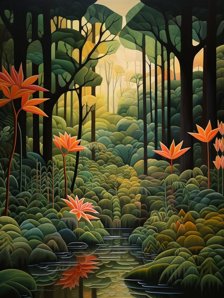 Jungle Abstract Minimalist 12