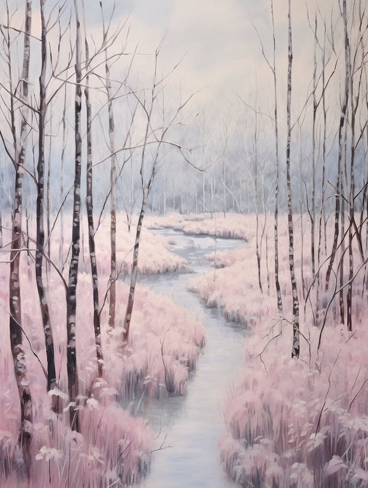 Dreamy Winter Painting Reunion National Park France 1