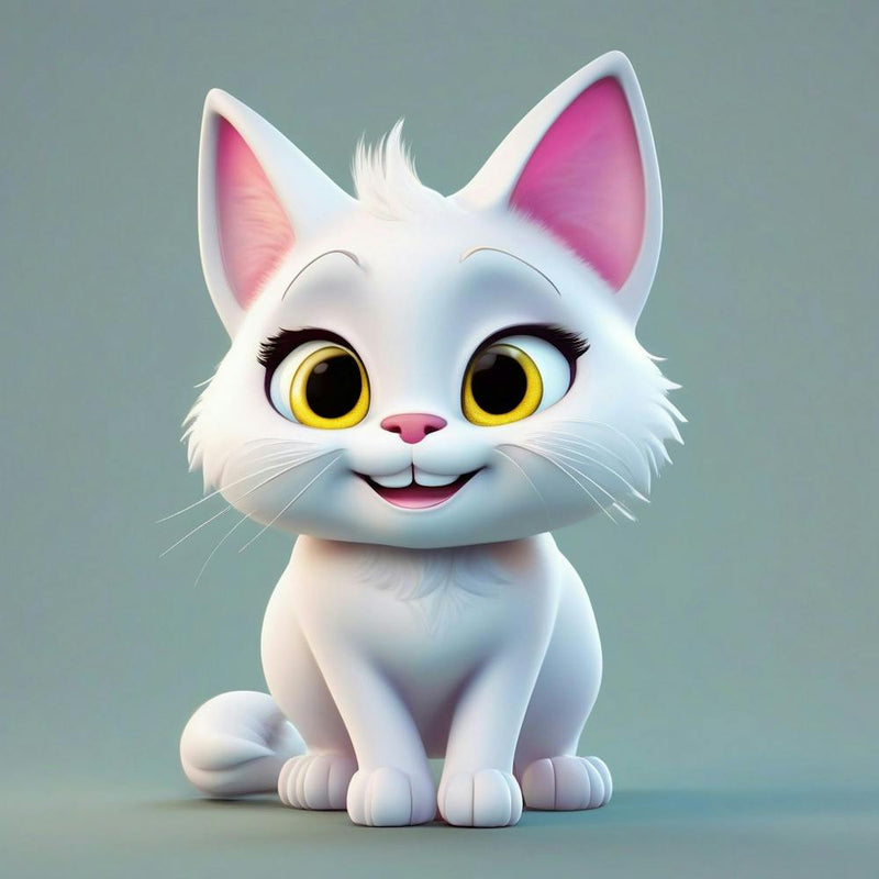 white cat