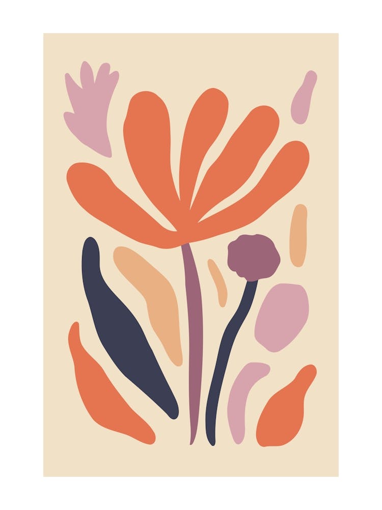 Abstract Botanical Print