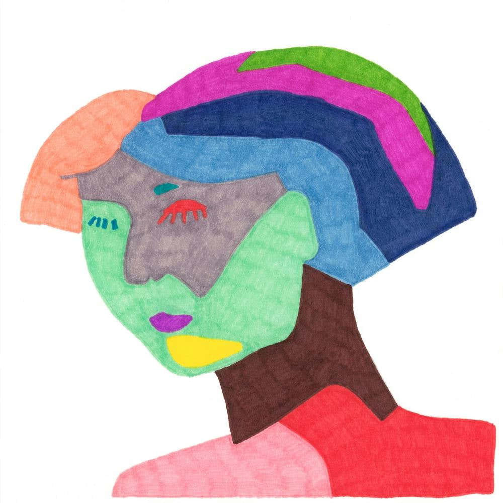 Woman In Colours Square