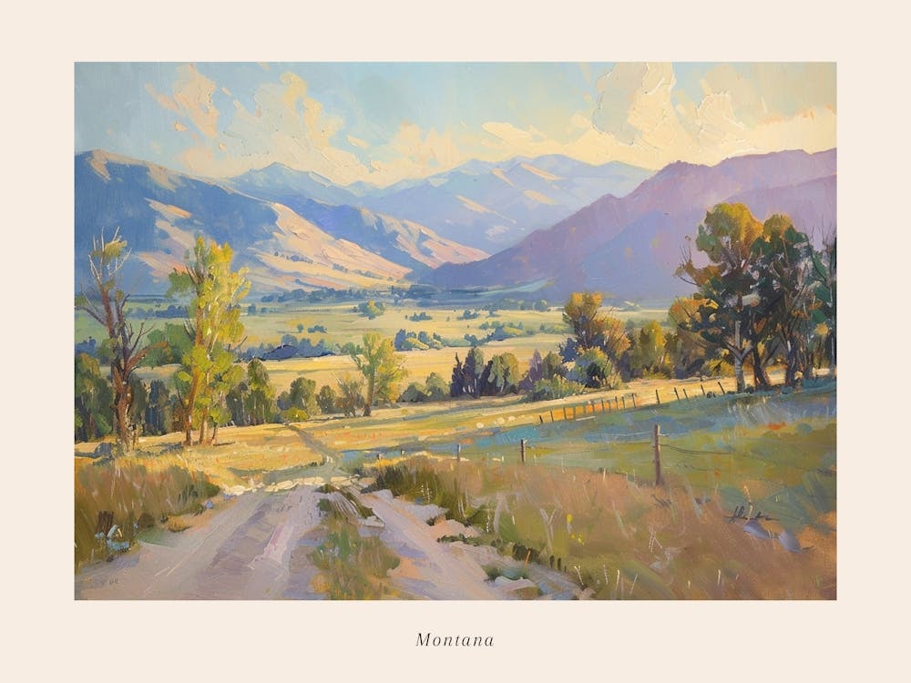 Western Landscapes Montana 1 Poster