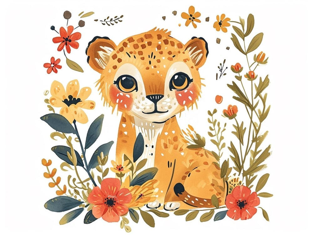 Little Floral Mountain Lion 5