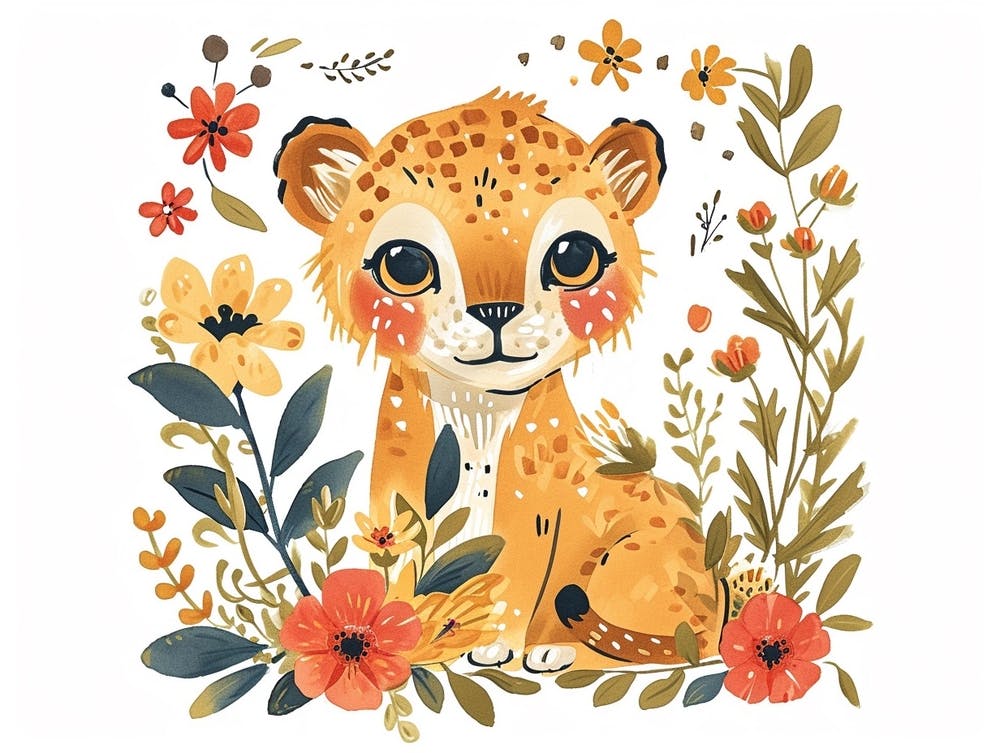 Little Floral Mountain Lion 5