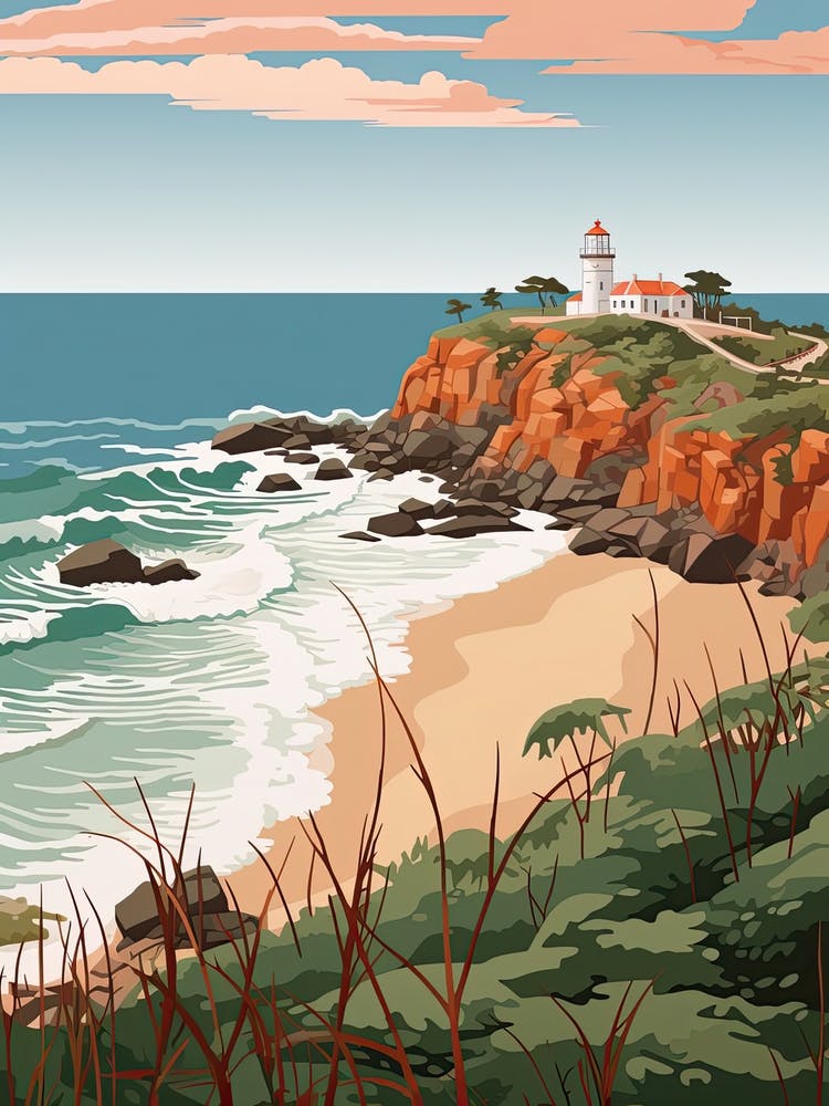 Cape Byron, Australia, Grafische Illustration 2