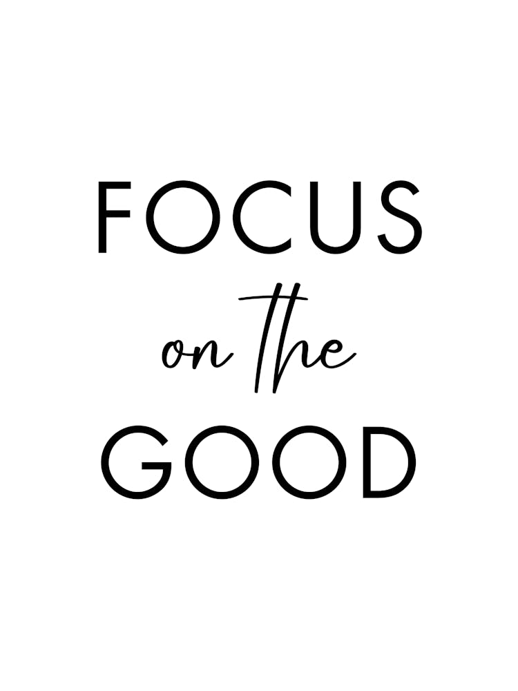 Focus On The Good Motivational Wall