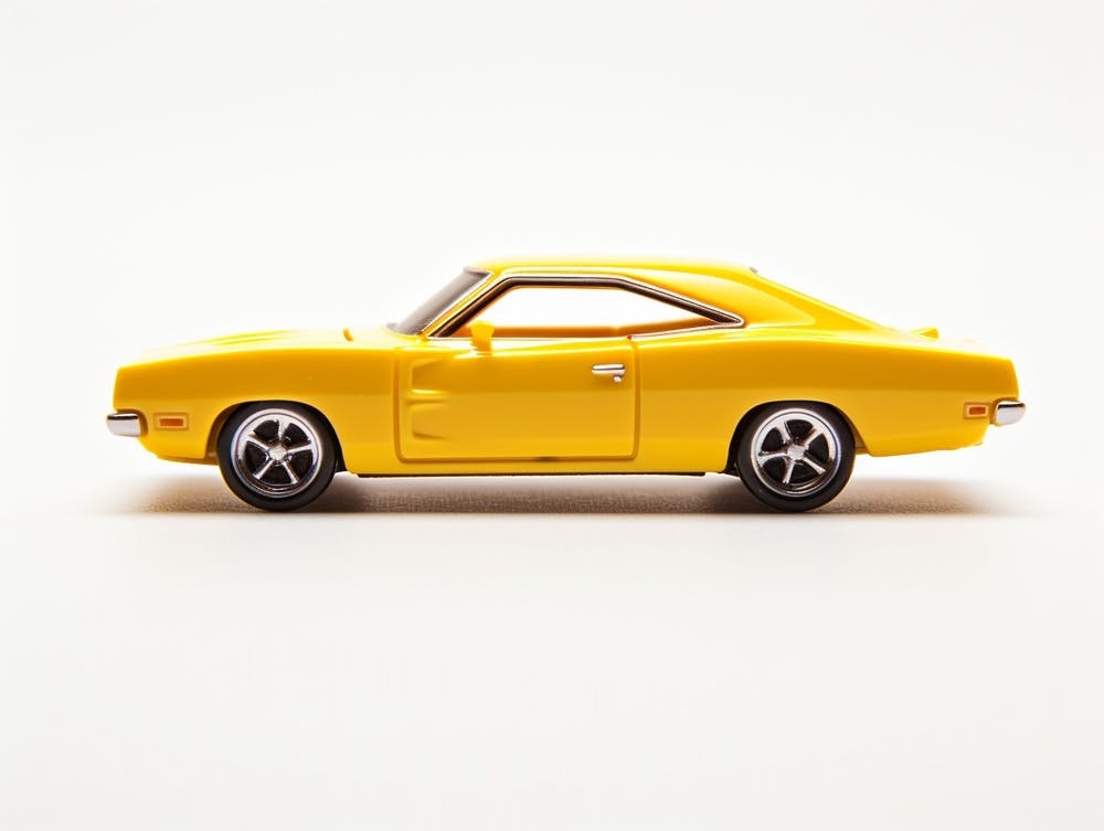 Toy Car 69 Dodge Charger Yellow