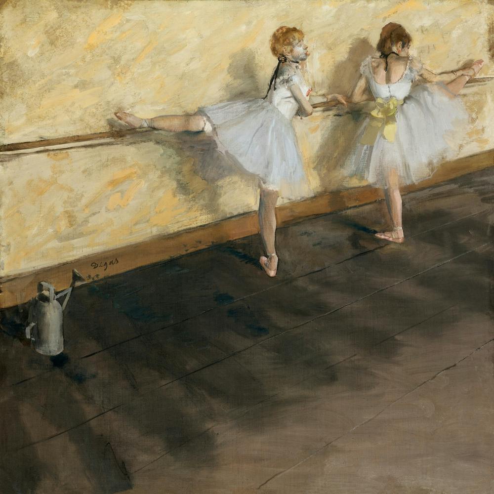 Dancers Practicing At The Barre, Edgar Degas