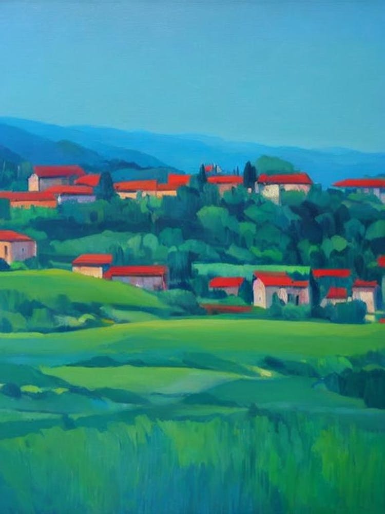 Peneda Blue Ölgemälde 2