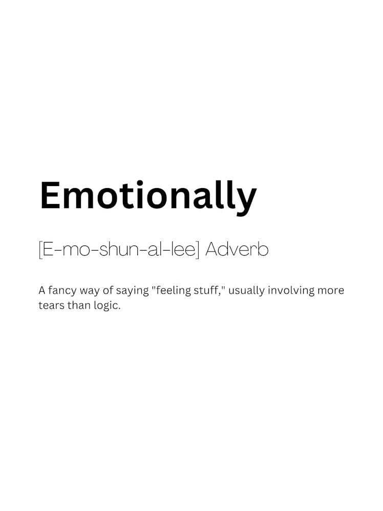 Emotionally Definition Meaning 1