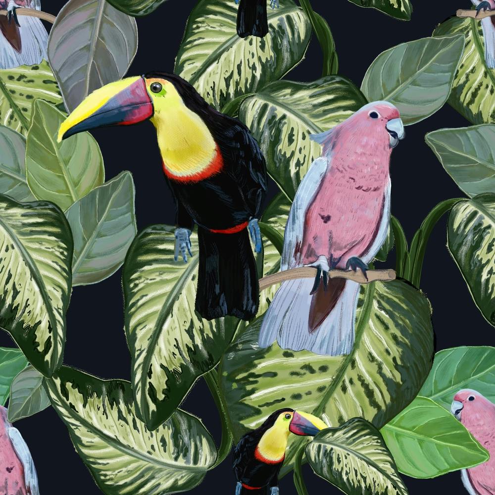 Birds And Leaves Square