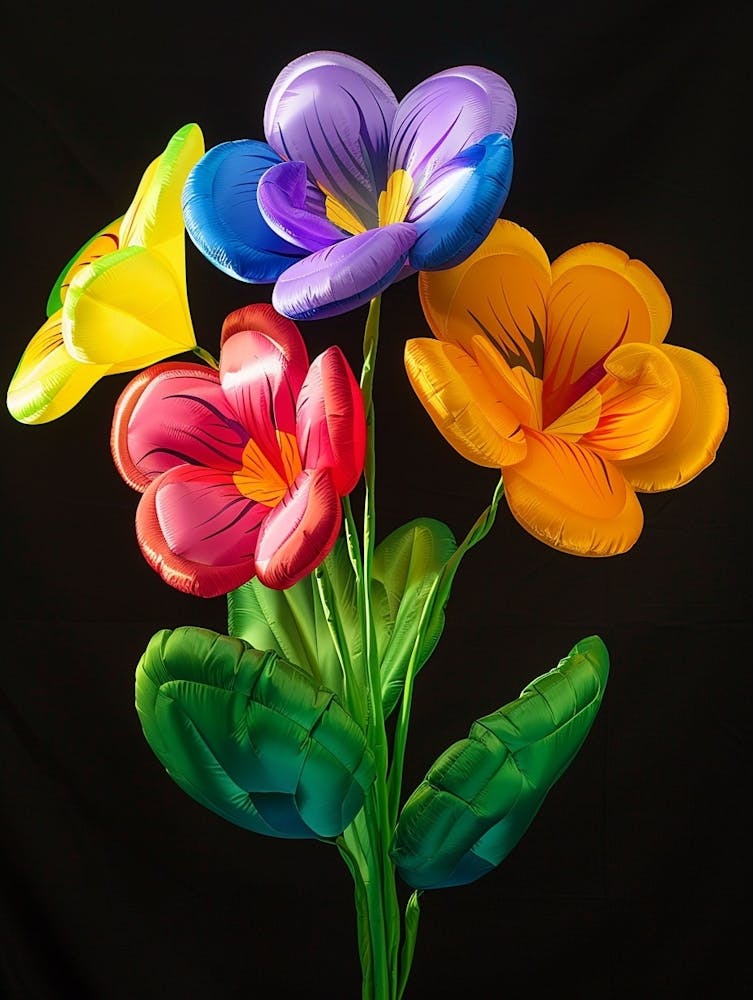 Bright Inflatable Flowers Wild Pansy 4