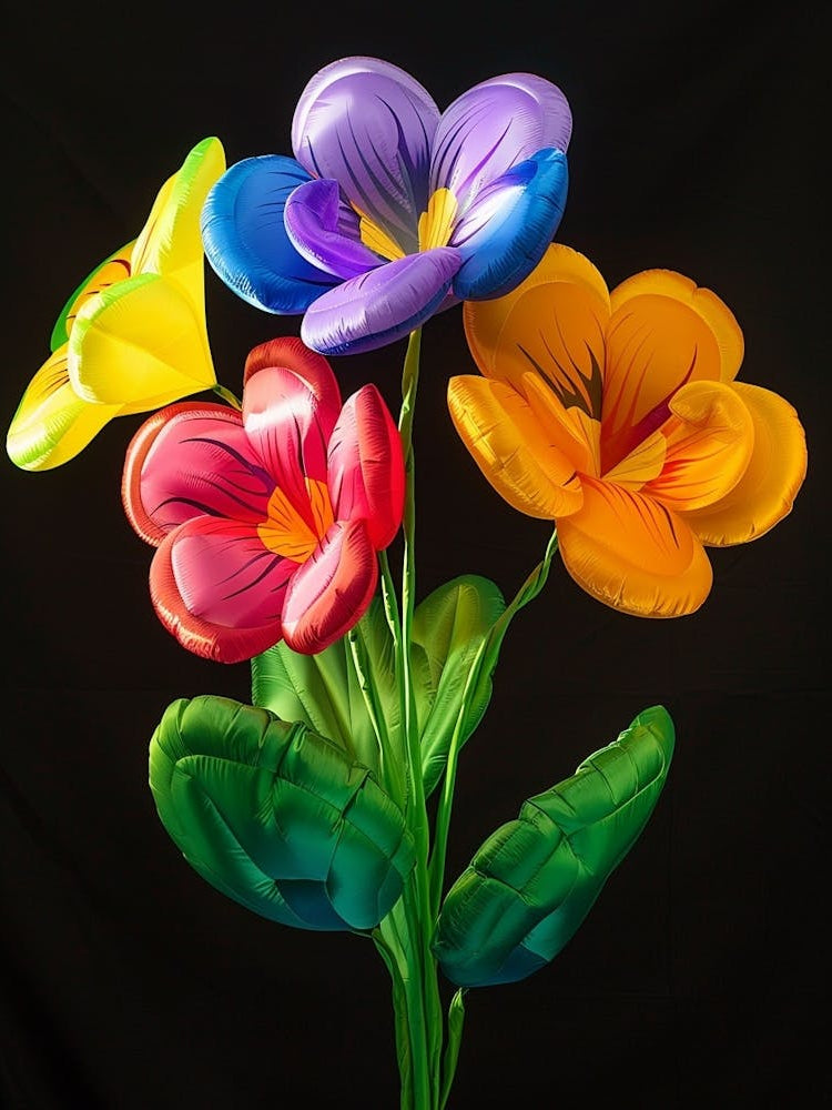 Bright Inflatable Flowers Wild Pansy 4