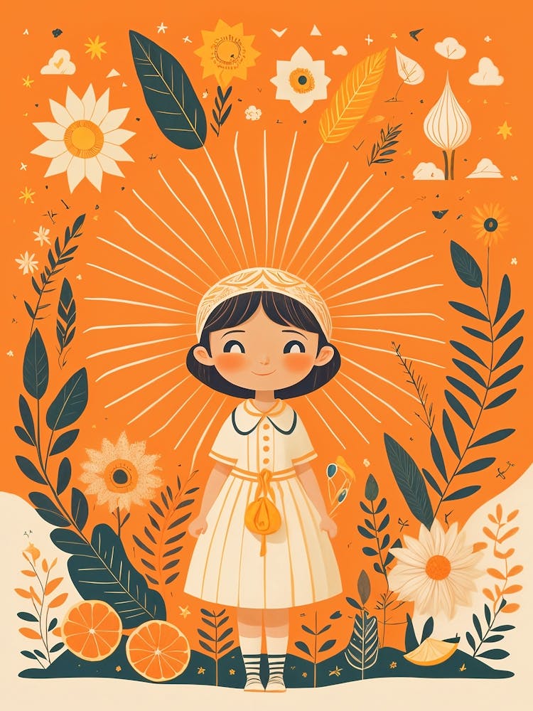 Girl With Flowers