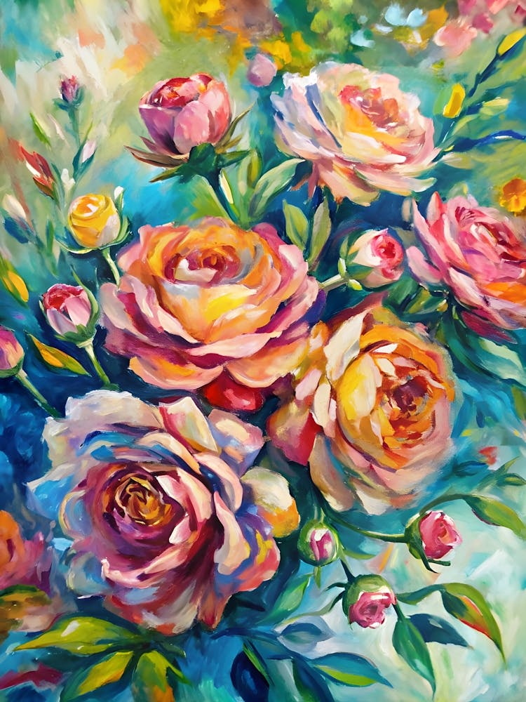 Roses In A Vase 6