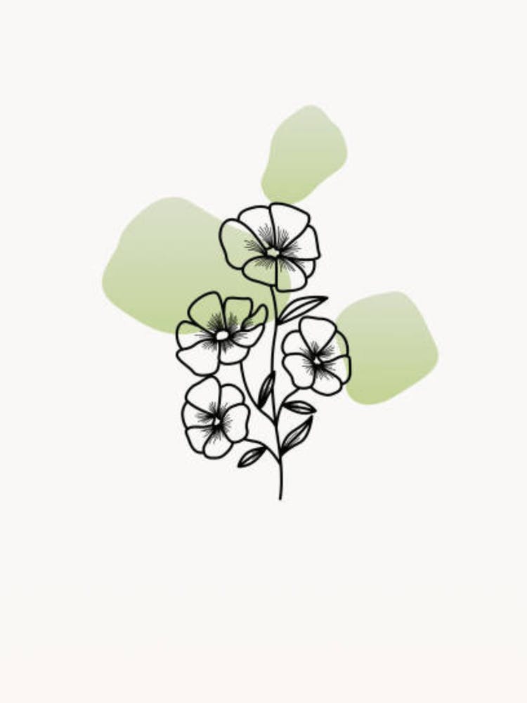 Black And White Flowers 1