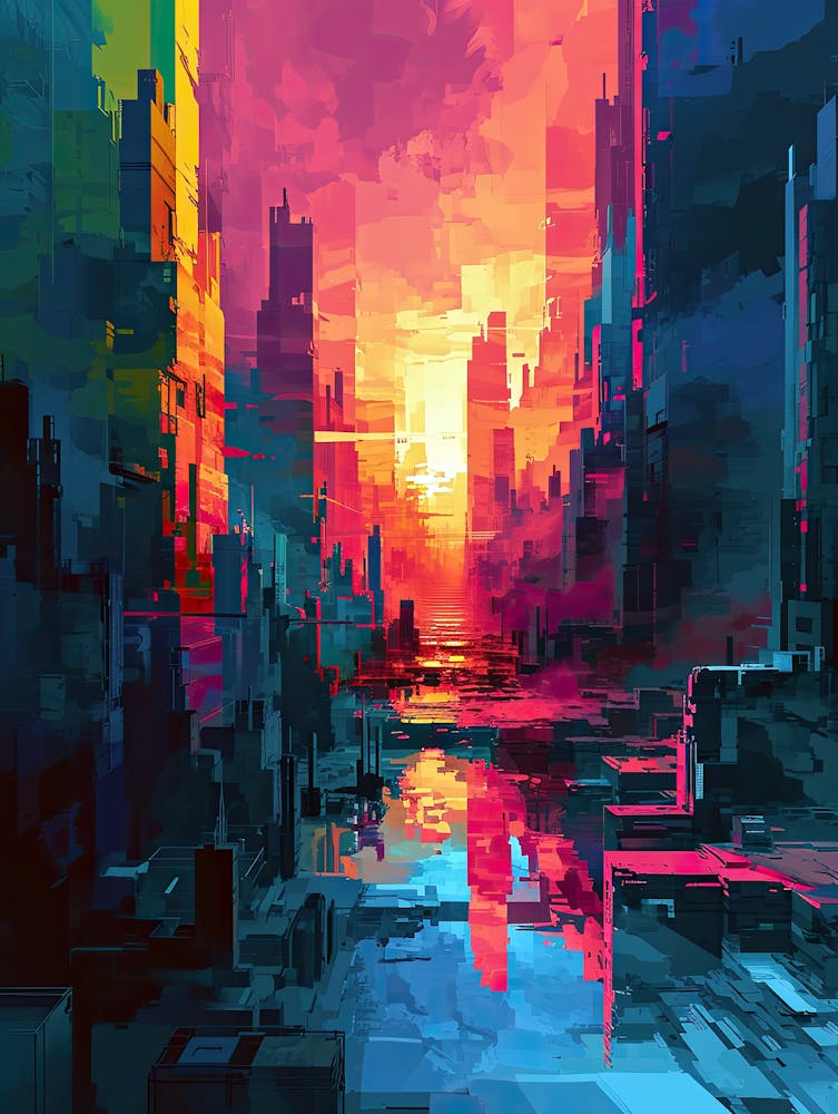 Bitmapped Bluffs | Pixel-Kunst-Serie