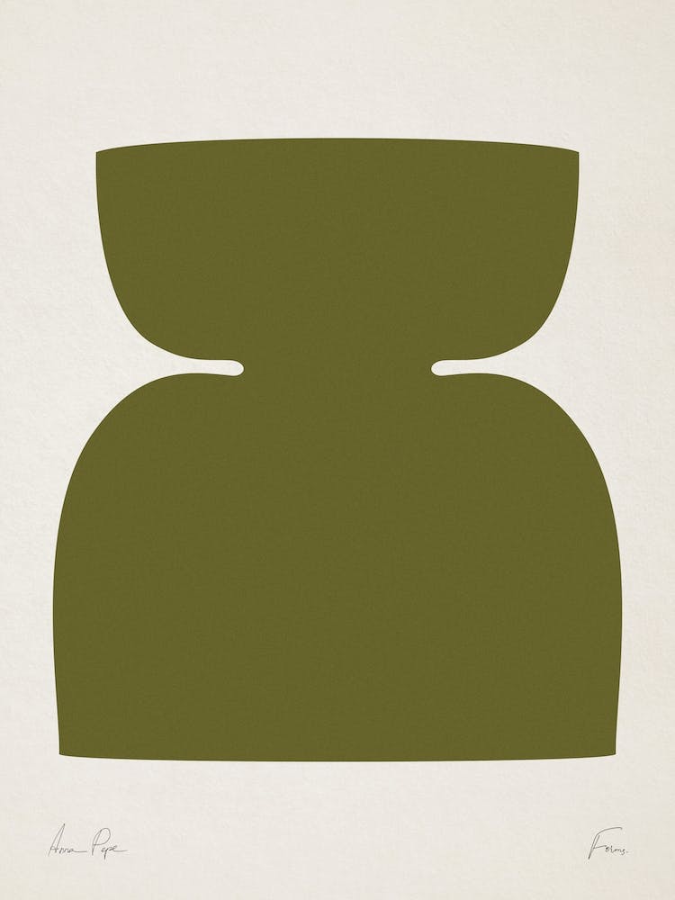 Abstract Object In Olive Green