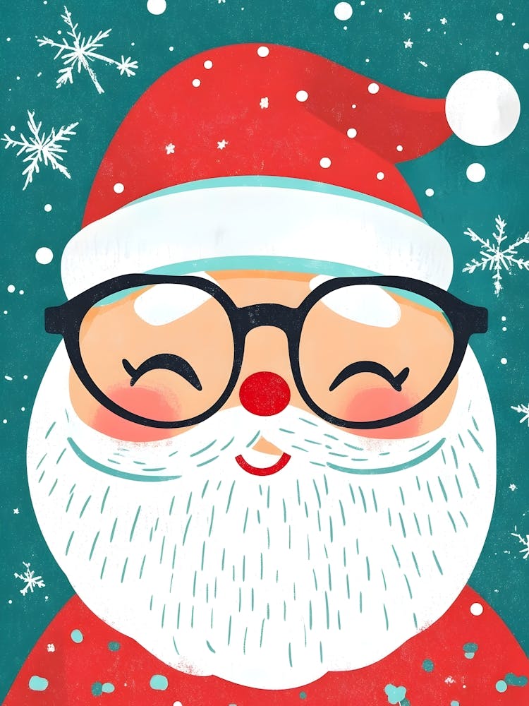 Santa Claus With Glasses