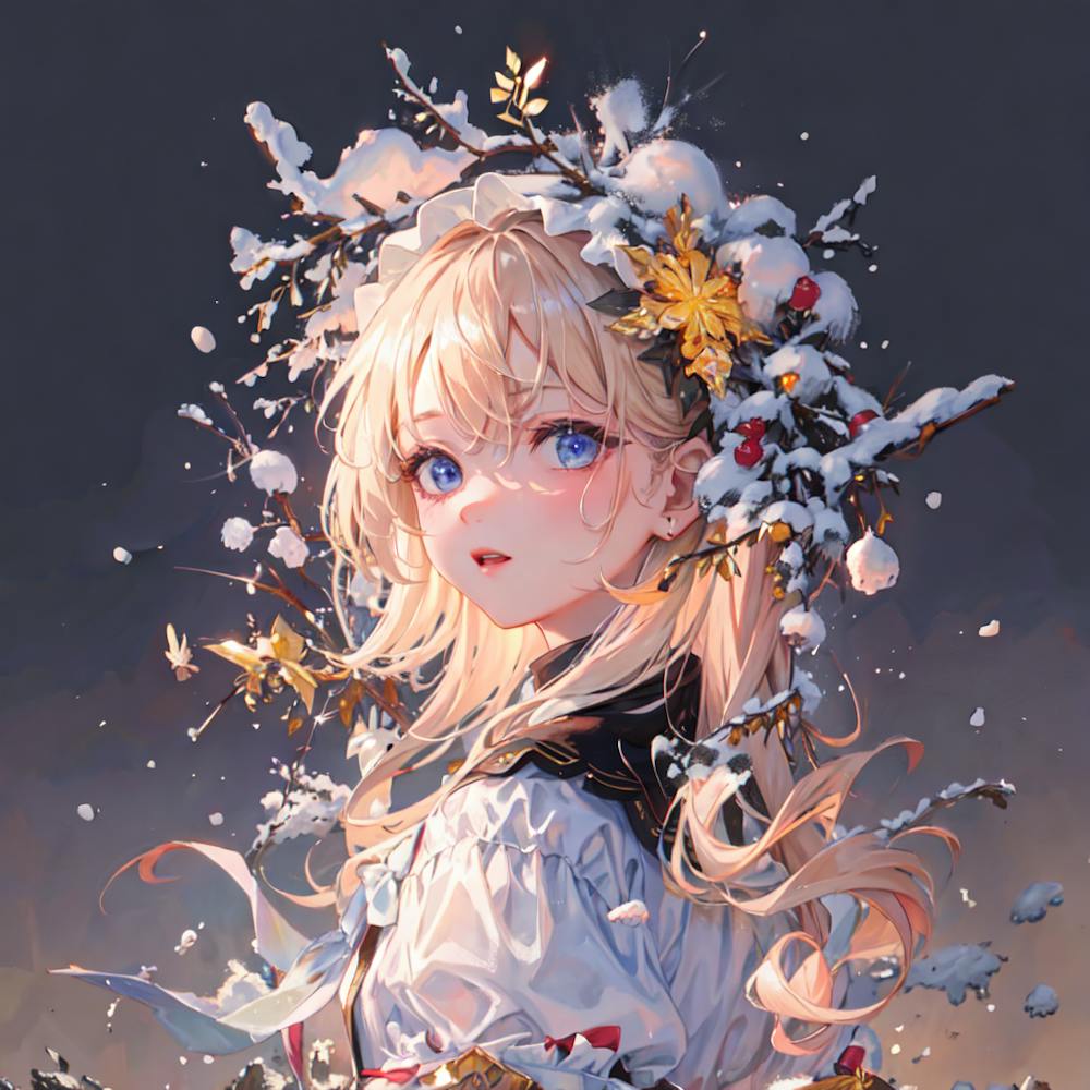 Anime Girl In Snow 1