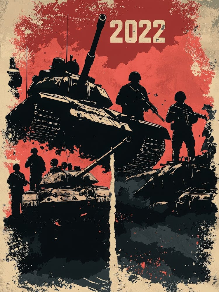 Aihrgdesign A Powerful Geopolitical Poster Marking The Start 1