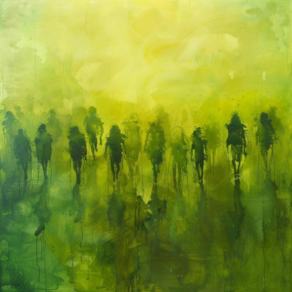 People Walking In The Grass