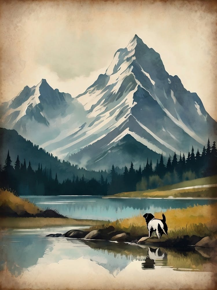 Dog looking for best view