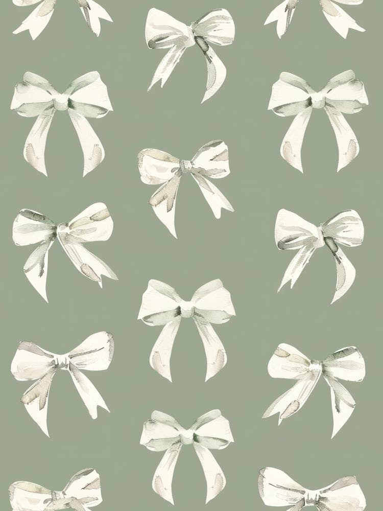 Sage Bows 3 Pattern