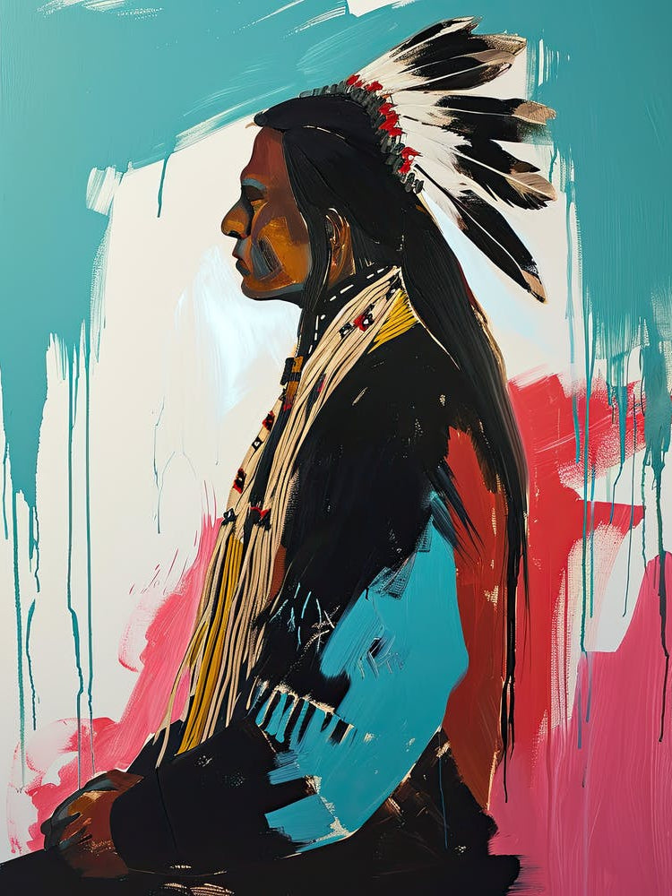 Pawnee Purity In Abstract Art ! Native American Art
