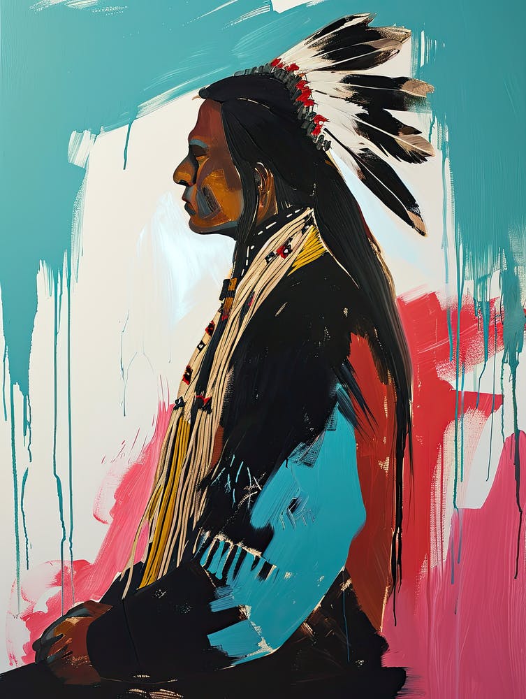 Pawnee Purity In Abstract Art ! Native American Art