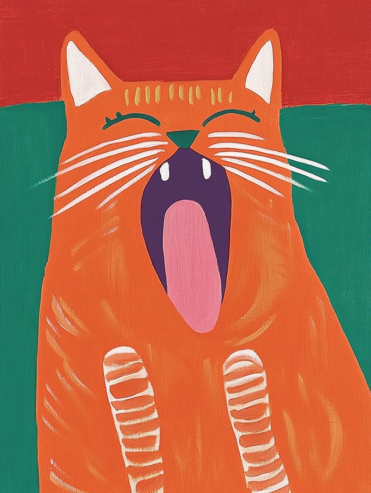 Yawning Cat