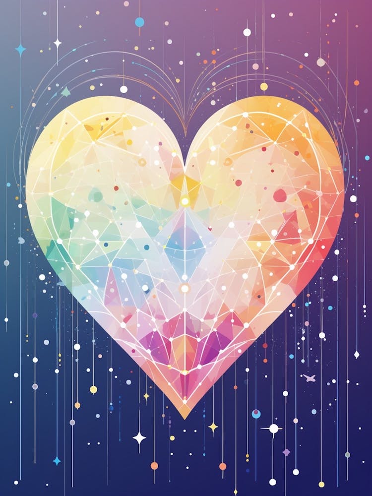 Celestial Rainbow Heart Line Details 2