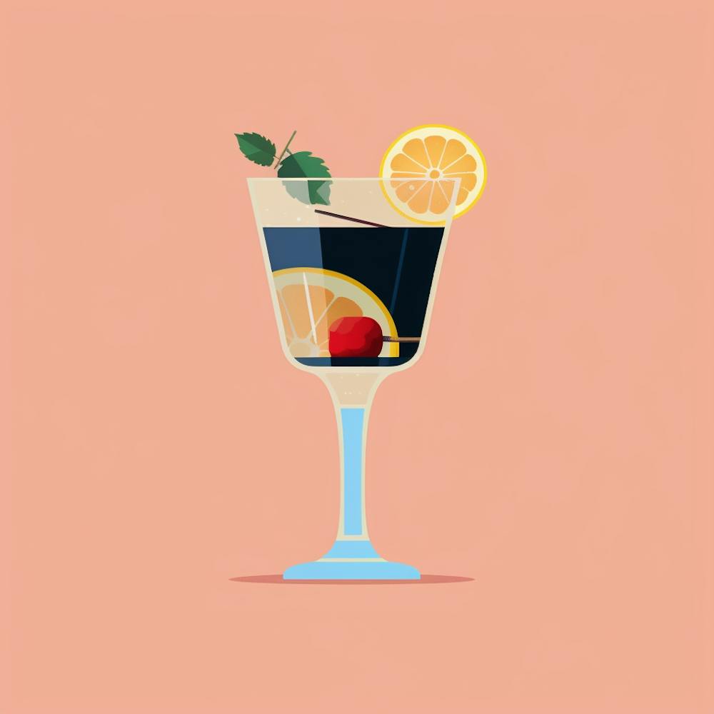 Cocktail Pop Art Illustration Wall Art