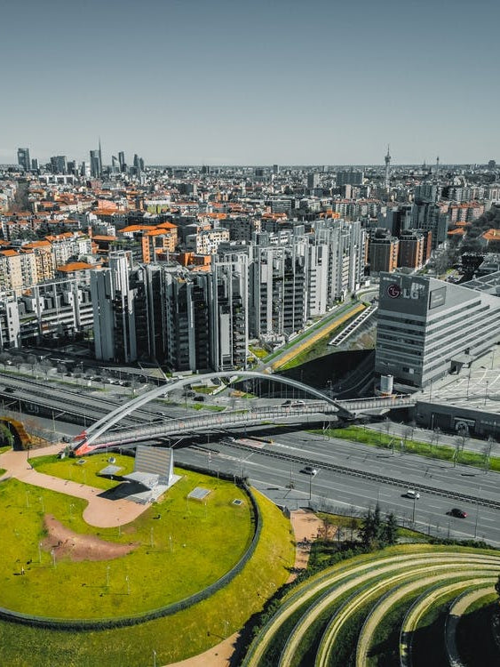 Milan Cityscape Print. Italy Street Art. Parco del Portello -