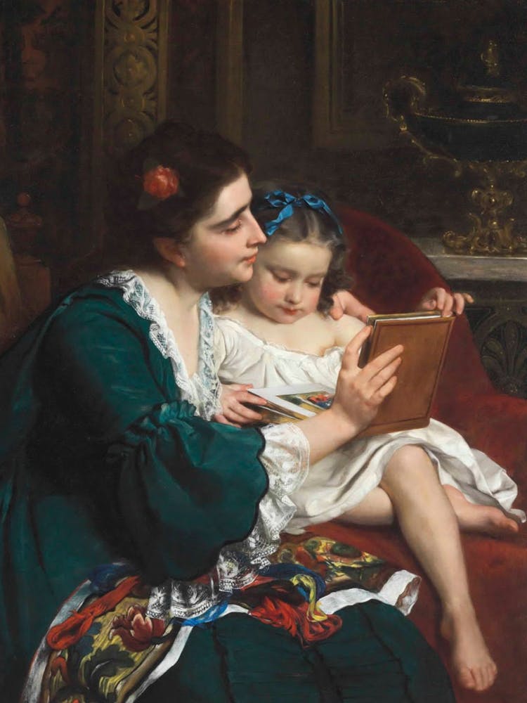 Mother And Child Reading