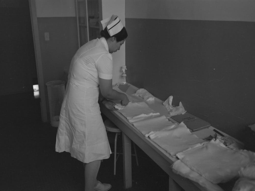 Surgery Nurse At The Cairns General Hospital At The Fsa (Farm Security Administration) Farmworkers Communi