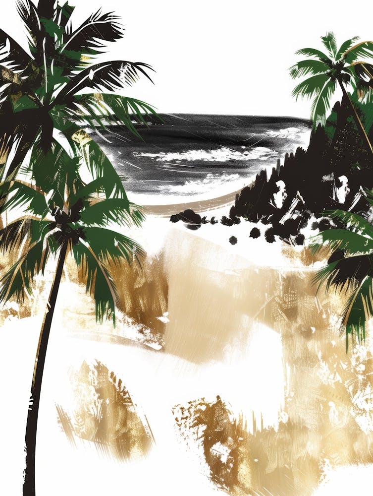 Palm Trees On The Beach 26