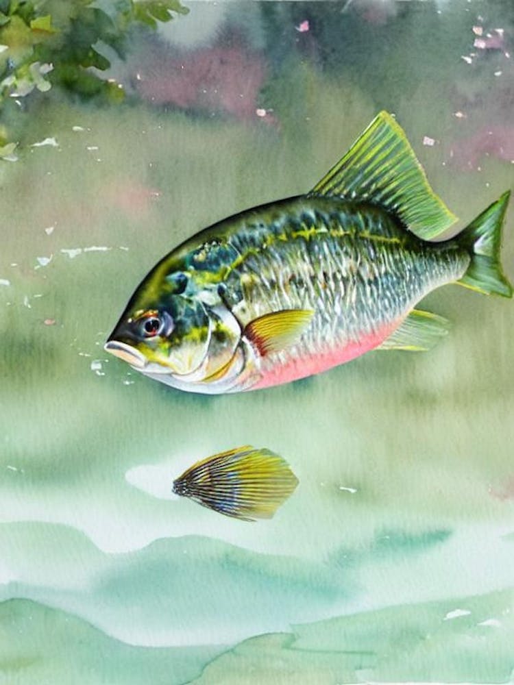 Yellowtail Snapper Storybook Watercolour