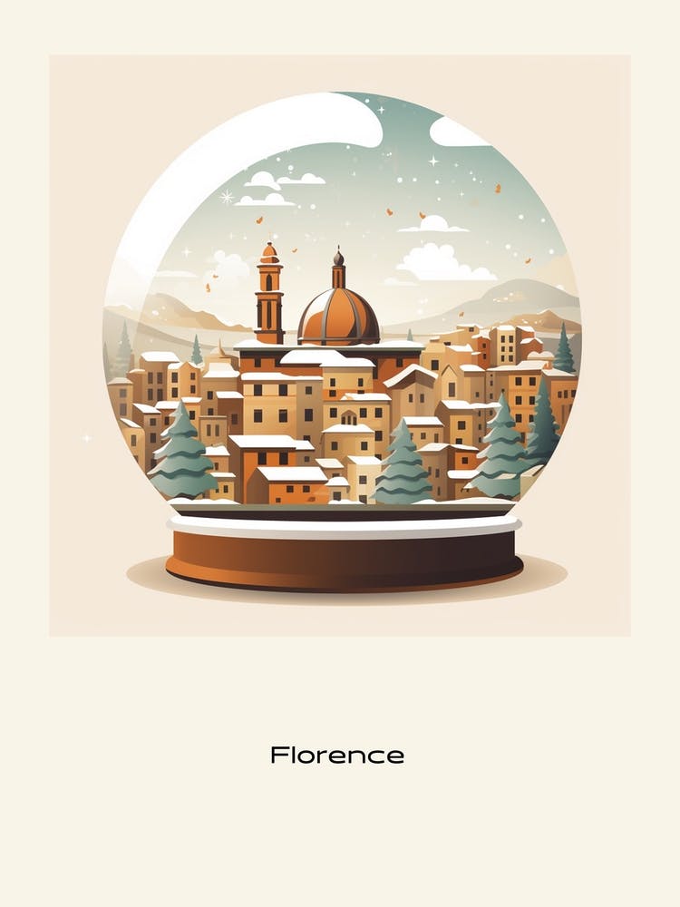 Florence Italy 2 Snowglobe Poster