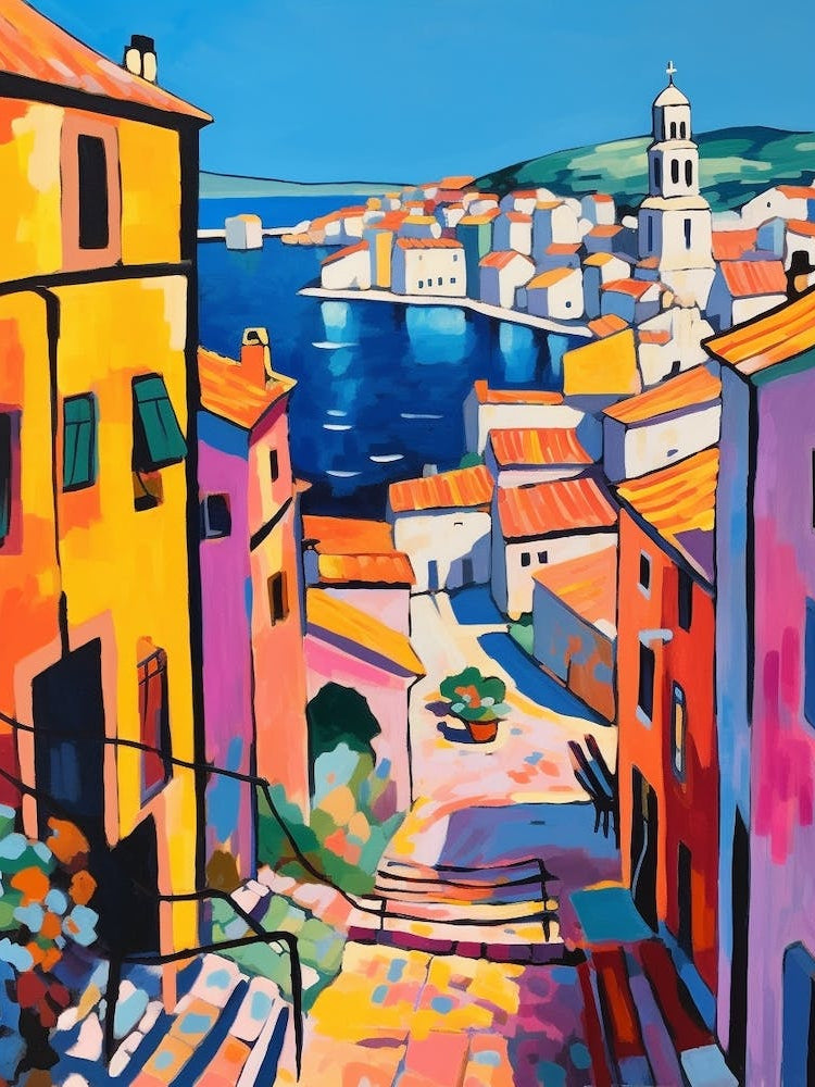 Pula Croatia 2 Fauvist Painting