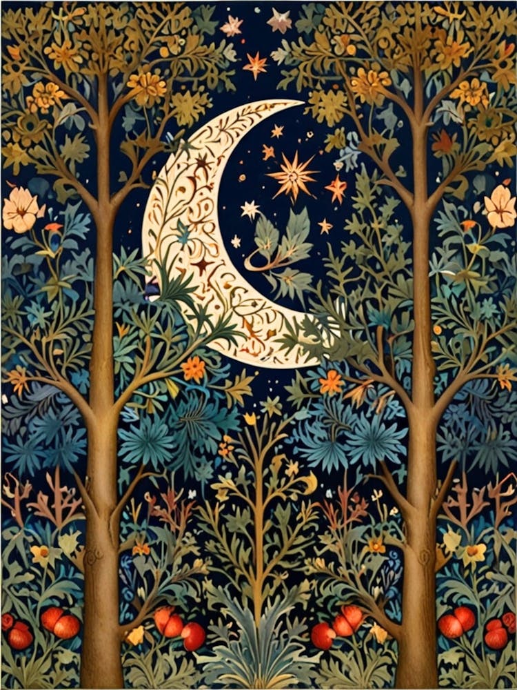 William Morris Moon In The Forest 33