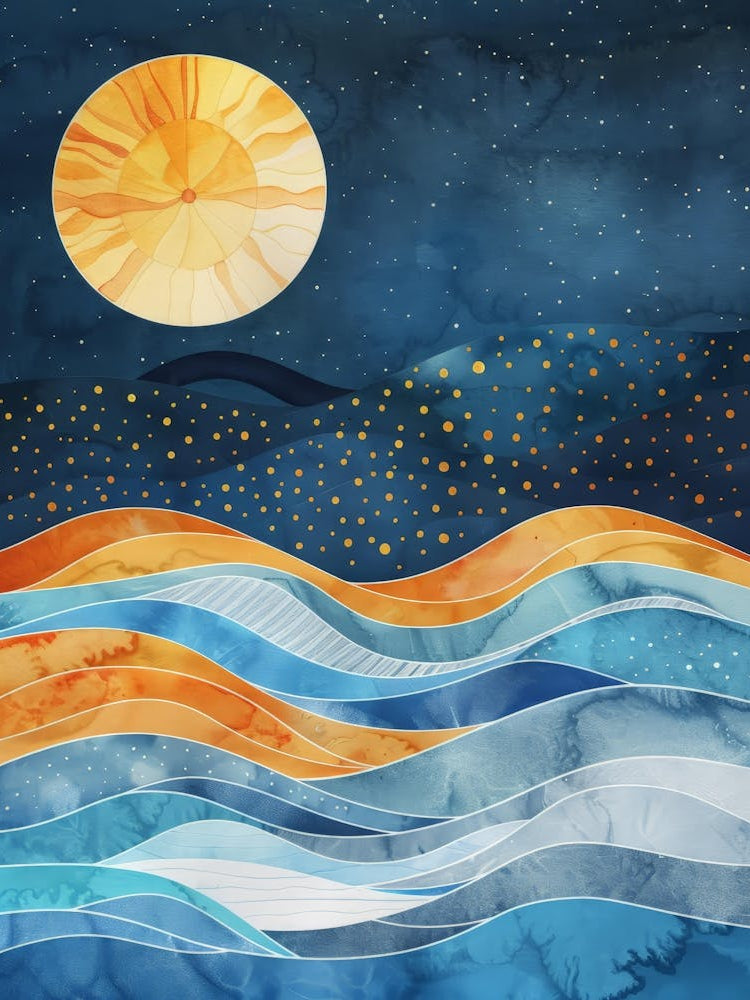 Moon Over The Ocean 5