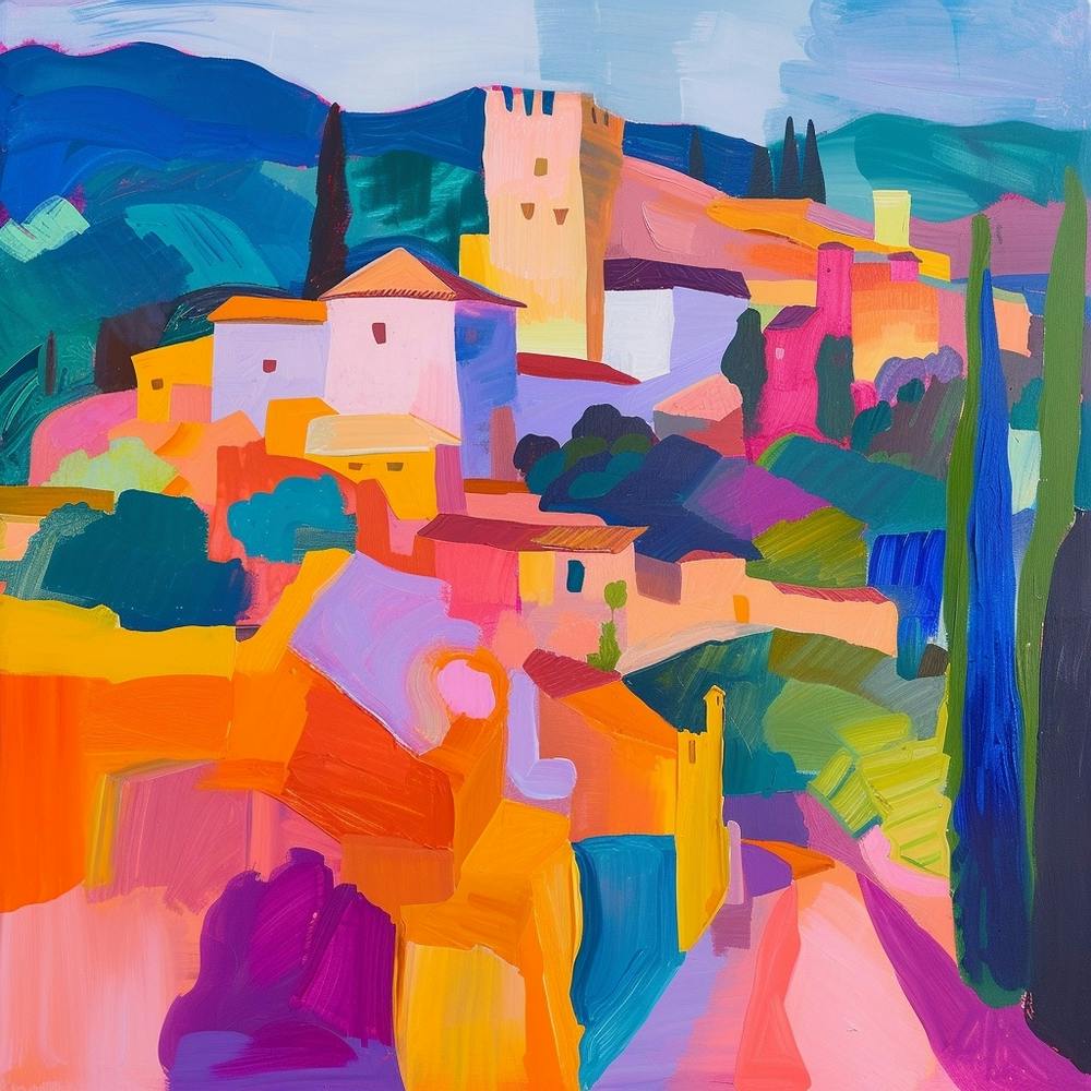 Abstract Travel Collection Granada Spain 1