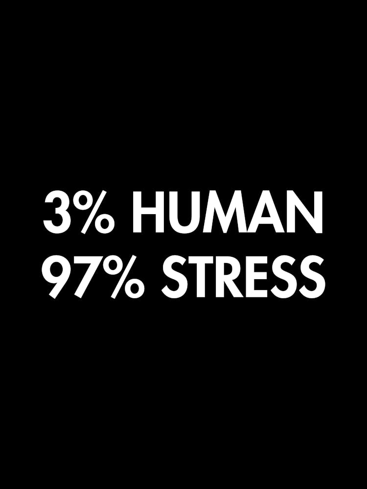 Stress Humain - amusant stress anxiété