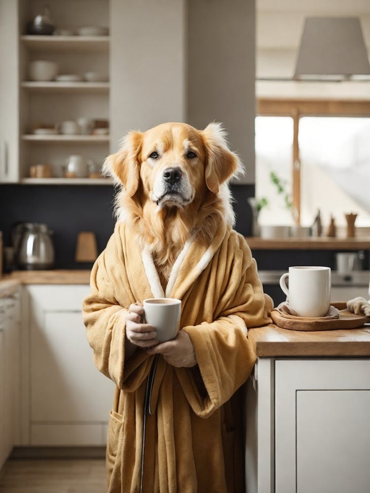 Morning Golden Retriever