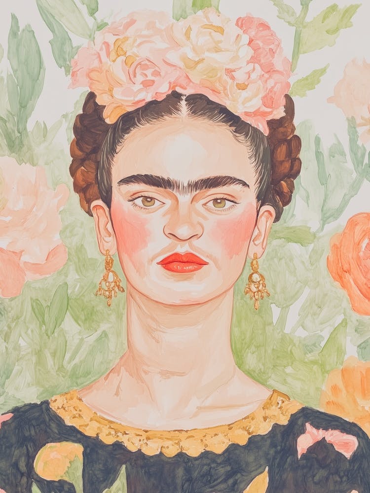 Frida Painting Portrait