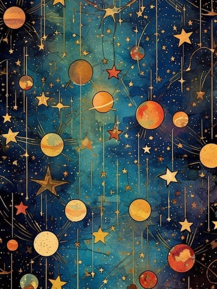 Artistic Solar Sistem Vintage Celestial 6