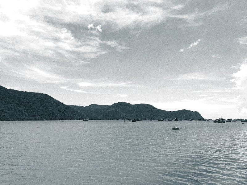 Black And White Seascape Vietnam