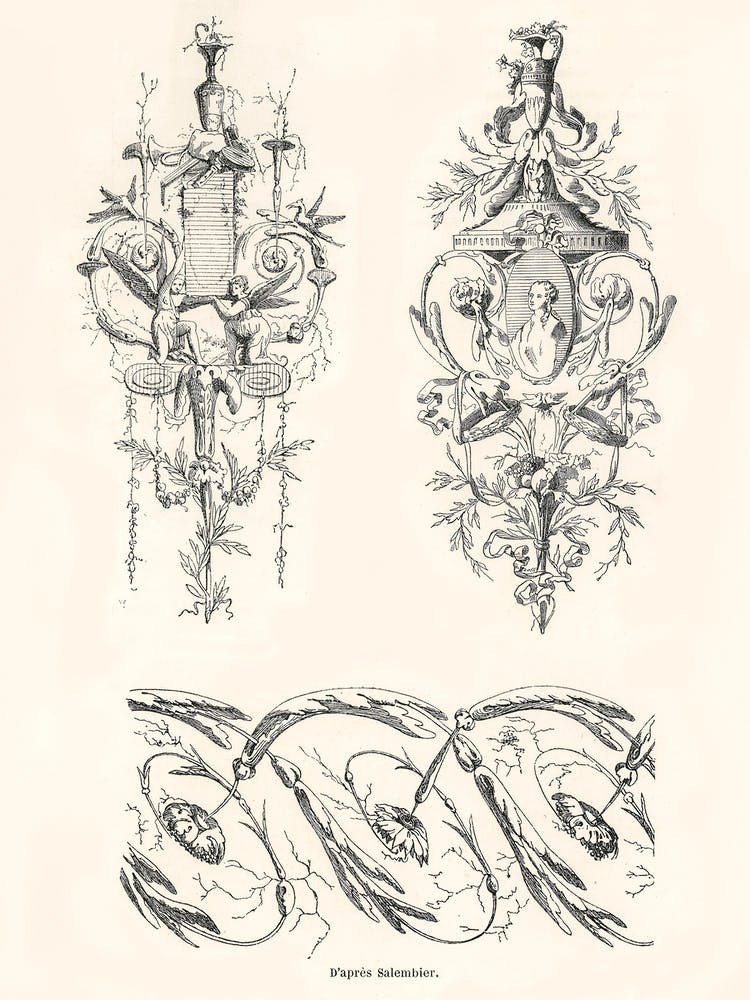 Antique Illustrations, Albert Racine
