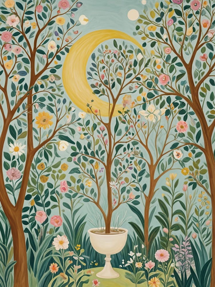 Magic Cup in the Moonlight Garden